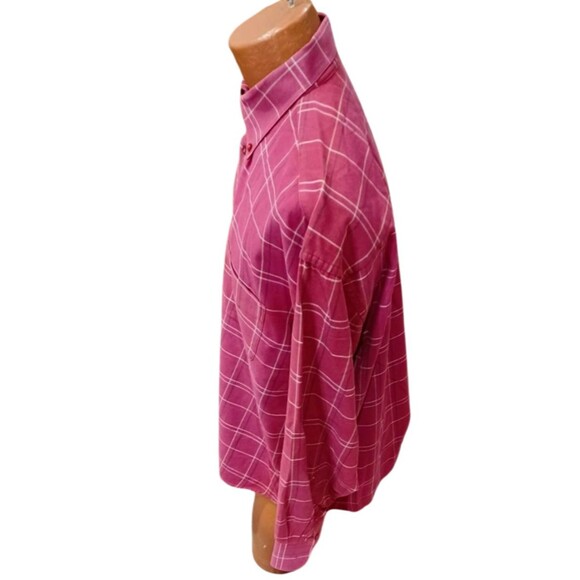 Carraig Donn Ireland Men's Button Down Shirt Fire Brick Red 100% Cotton Size L - Picture 4 of 9